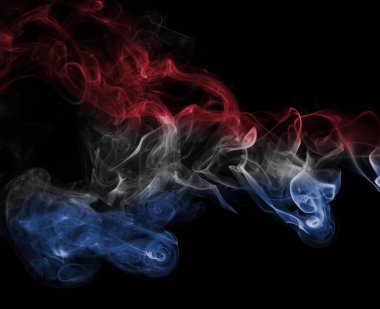 Hollanda bayrağı duman