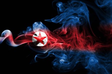 Kore Demokratik Halk Cumhuriyeti Ulusal duman bayrak