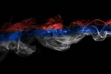 Rusya bayrağı duman