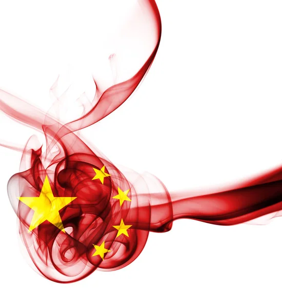 Dym flaga Chin — Zdjęcie stockowe
