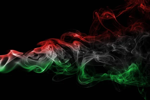 Ungarische Flagge raucht — Stockfoto