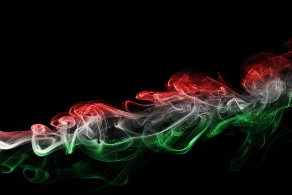Kouř vlajka Maďarska — Stock fotografie