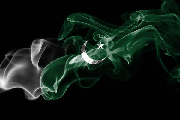 Pakistanische Rauchfahne — Stockfoto
