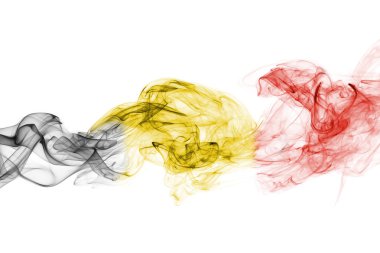 Belçika bayrağı duman