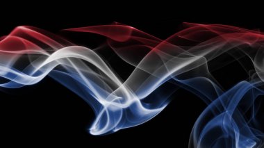 Hollanda bayrağı duman