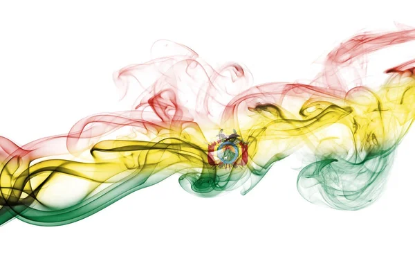 Bolivia national smoke flag — Stock Photo, Image