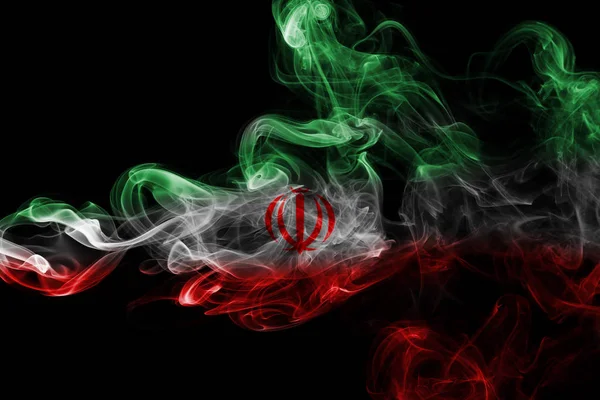 De rook vlag van Iran — Stockfoto