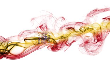 İspanya bayrağı duman