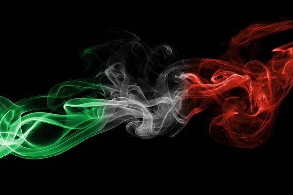 イタリア国旗の煙 — ストック写真