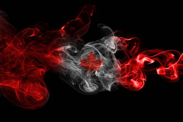 Canada vlag rook — Stockfoto