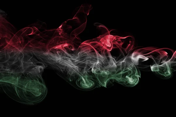 Kouř vlajka Maďarska — Stock fotografie