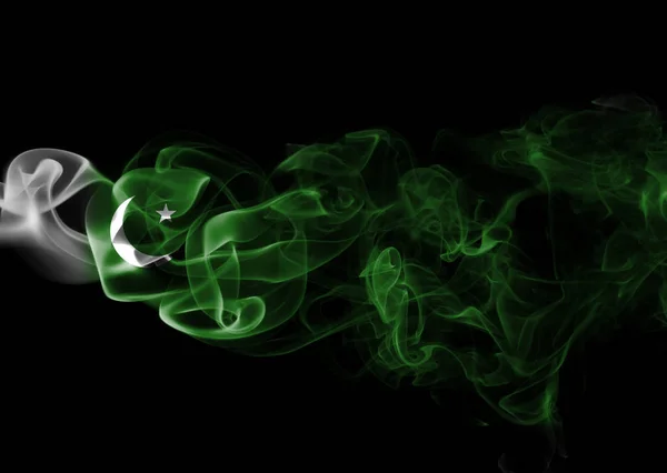 Pakistan drapeau de fumée — Photo
