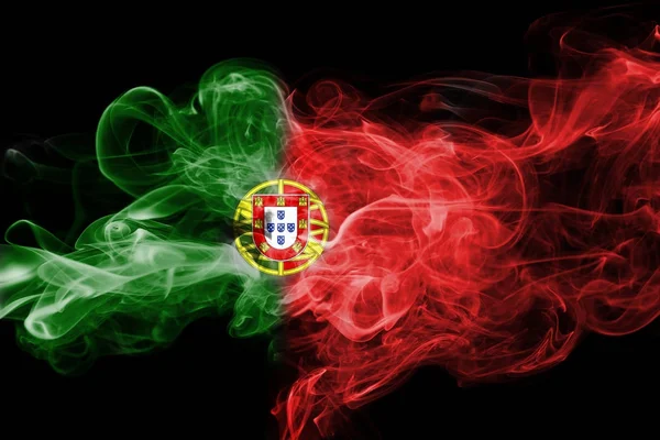 Portugal bandera humo —  Fotos de Stock