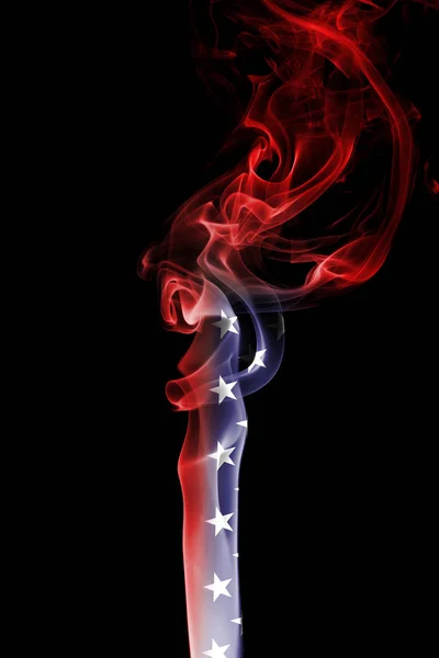 États-Unis drapeau fumée — Photo