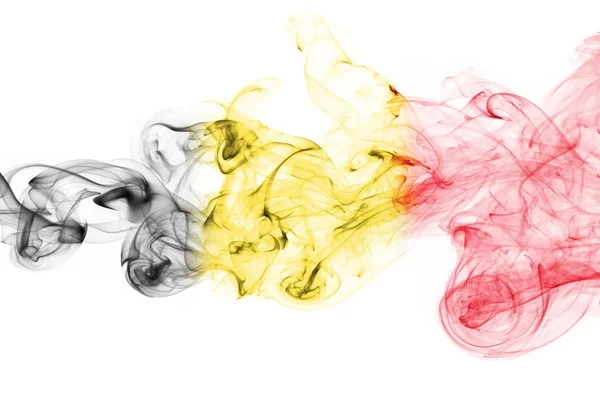 België vlag rook — Stockfoto