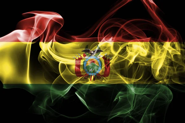 Bolivia national smoke flag — Stock Photo, Image