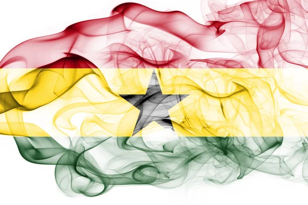 Drapeau fumé Ghana — Photo