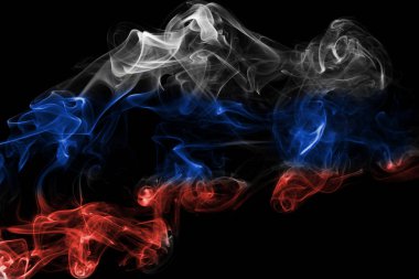 Rusya bayrağı duman