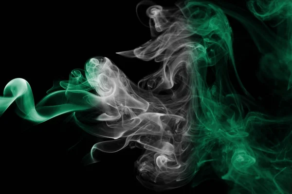 Vlajka Nigérie kouře — Stock fotografie