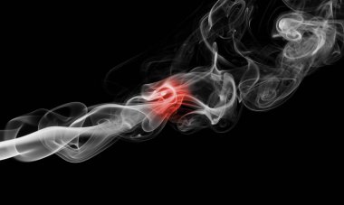 Japonya bayrağı duman