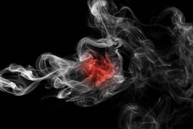 Japonya bayrağı duman