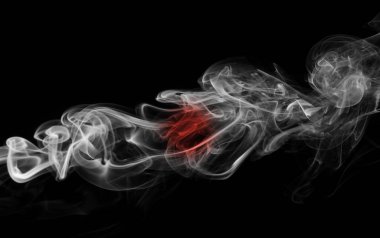 Japonya bayrağı duman