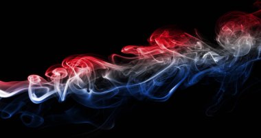 Hollanda bayrağı duman