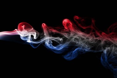 Hollanda bayrağı duman