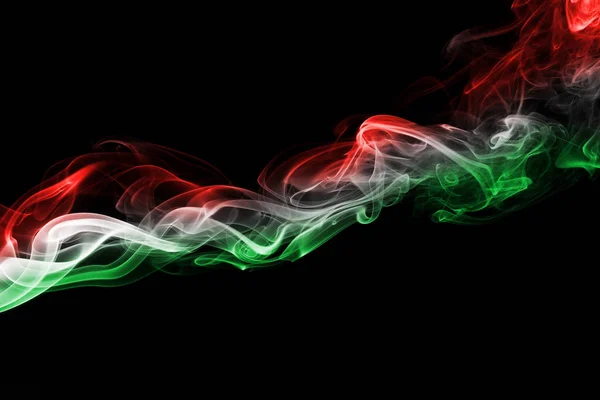 Hungria bandeira fumaça — Fotografia de Stock