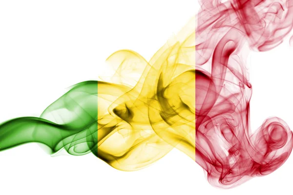 Bandeira de fumo Mali — Fotografia de Stock