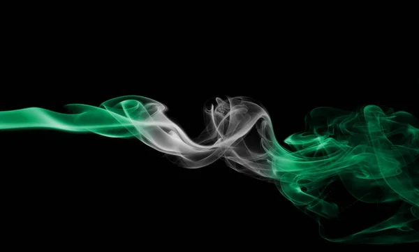 Nigeria drapeau de fumée — Photo