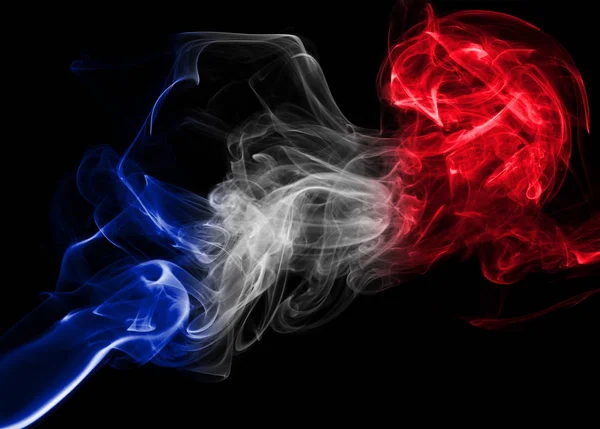 Frankreich Flagge smoke — Stockfoto