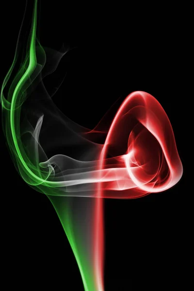 Italy flag smoke — Stock Photo, Image