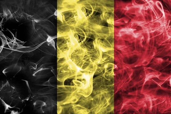 Belgio bandiera fumogena — Foto Stock