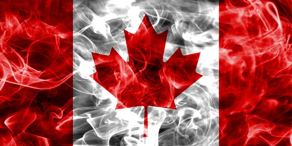 Канада дымовой флаг — стоковое фото