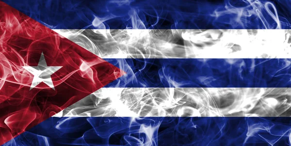 Cuba bandera de humo — Foto de Stock