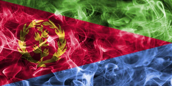 Eritrea füst zászló — Stock Fotó