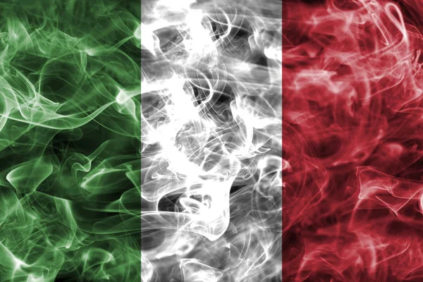 İtalya duman bayrak — Stok fotoğraf