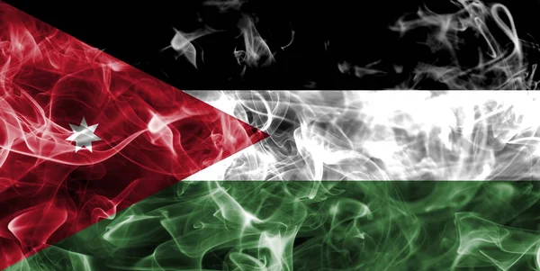 Vlajka Jordánska kouře — Stock fotografie