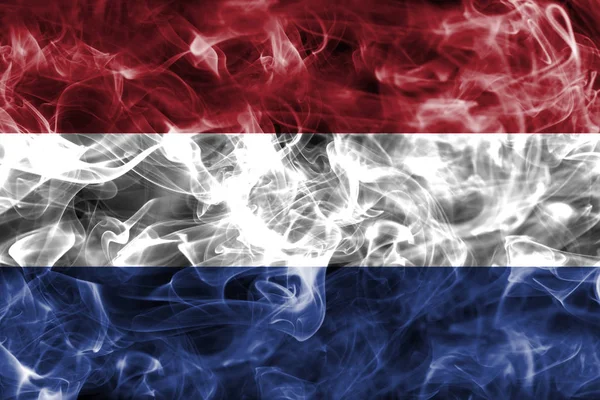 Vlajka Nizozemska kouře — Stock fotografie