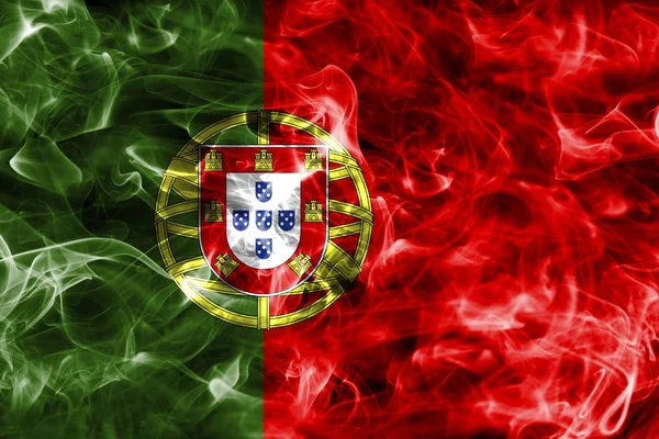 Bandeira de fumo portugal — Fotografia de Stock