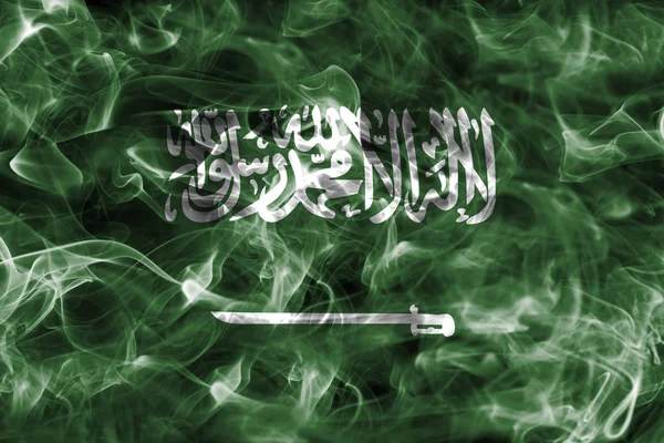 Arabia Saudita bandiera di fumo — Foto Stock