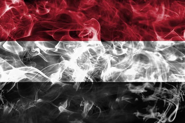 Bandeira de fumo do Iémen — Fotografia de Stock