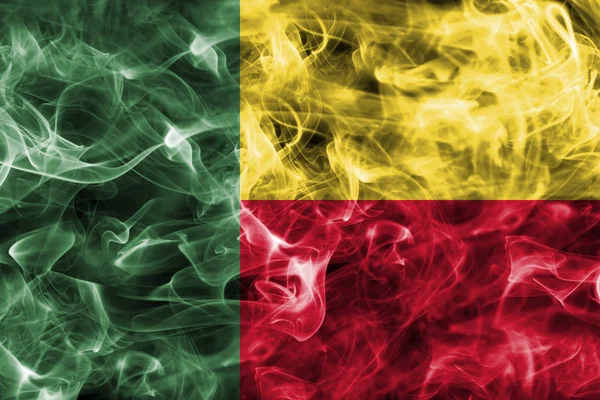Bandiera fumo Benin — Foto Stock