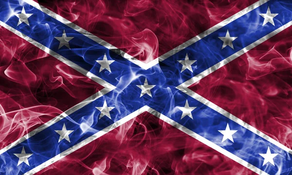 Bandera de humo Jack Marina, Bandera Nacional de los Estados Confederados de —  Fotos de Stock