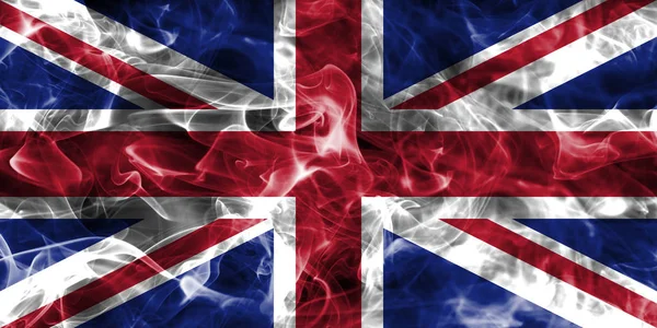 Bandiera del fumo del Regno Unito, Union Jack — Foto Stock