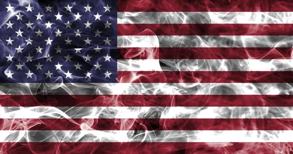 Estados Unidos da América bandeira do fumo, bandeira do fumo dos EUA — Fotografia de Stock
