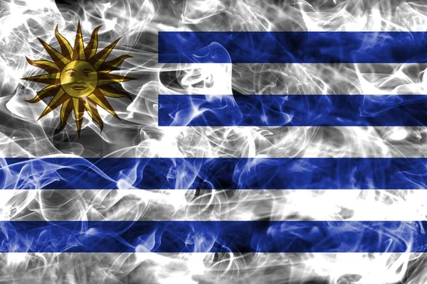 Uruguay bandera de humo —  Fotos de Stock