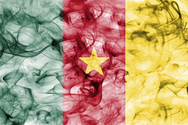 Kamerun füst zászló — Stock Fotó
