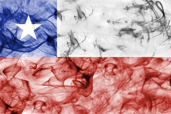 Vlag van Chili rook — Stockfoto